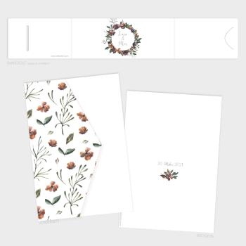 Pocketfold Einladung "Her Flowers" B6